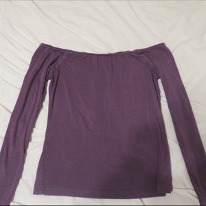 Purple off the shoulder top